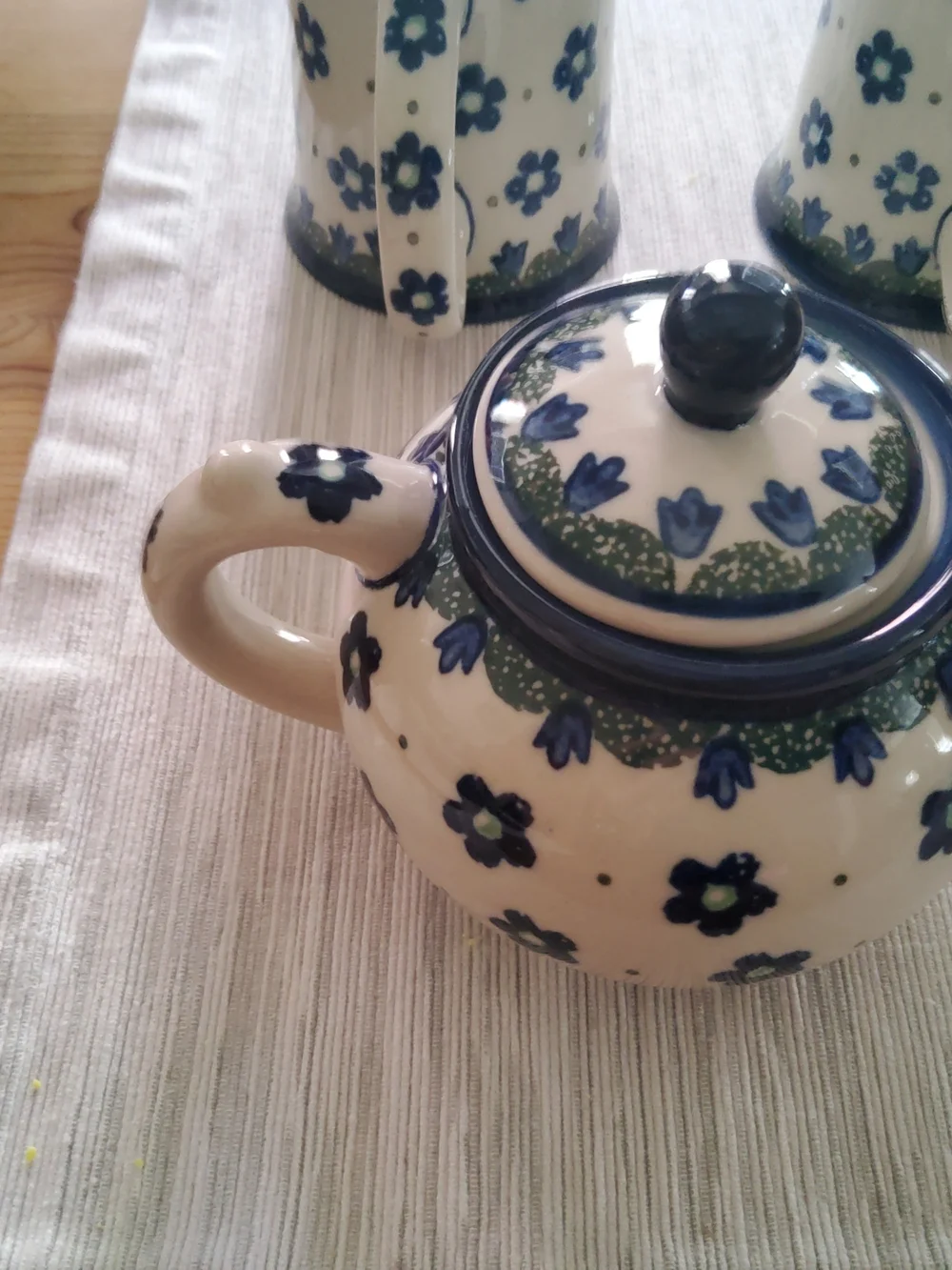 Boleslawiec Tea/Coffee Set (3 Pieces Included) EUC